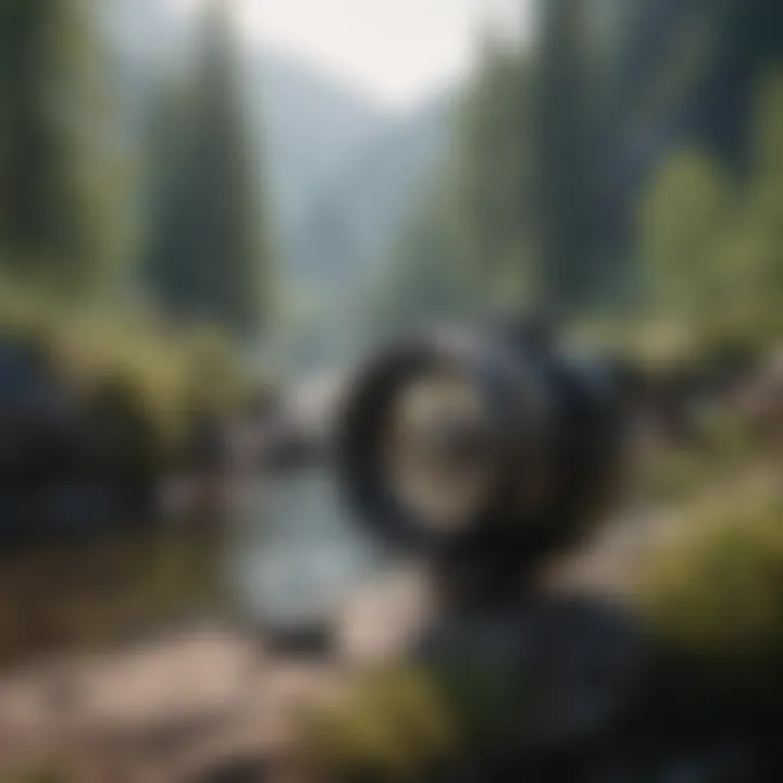 Eco-friendly fishing gear displayed on a natural background