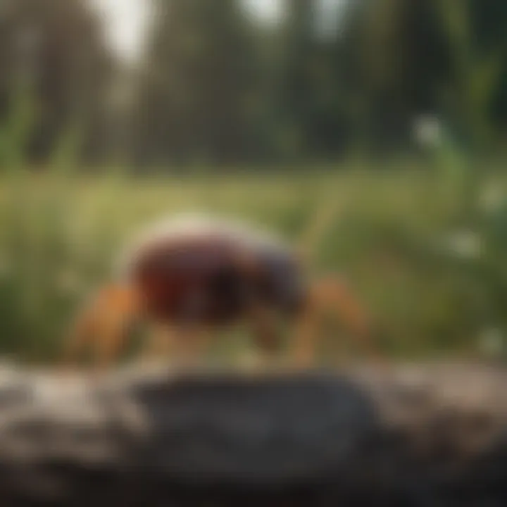 Chemical tick repellent application