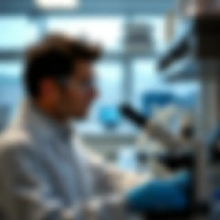 A scientist conducting research in a lab on air quality