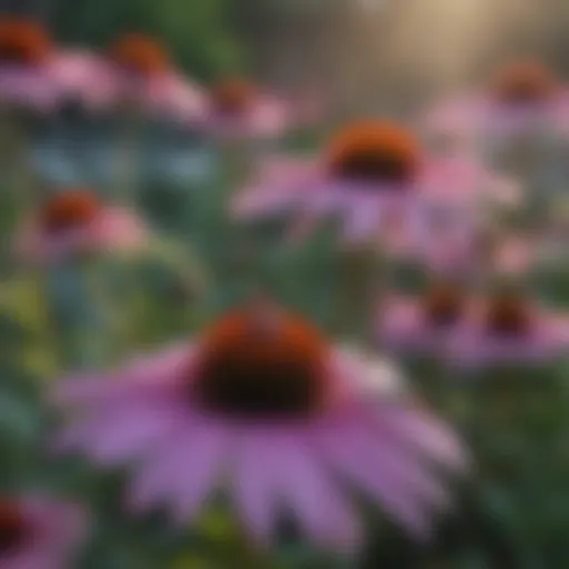 Vibrant Purple Coneflower in Garden