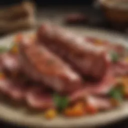 An array of traditional Venetian meat dishes beautifully plated