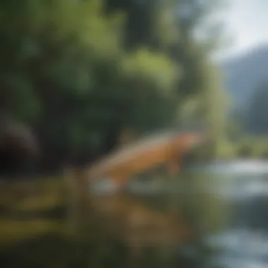A close-up of aquatic life in Clear Creek, depicting the rich ecology that supports fly fishing.