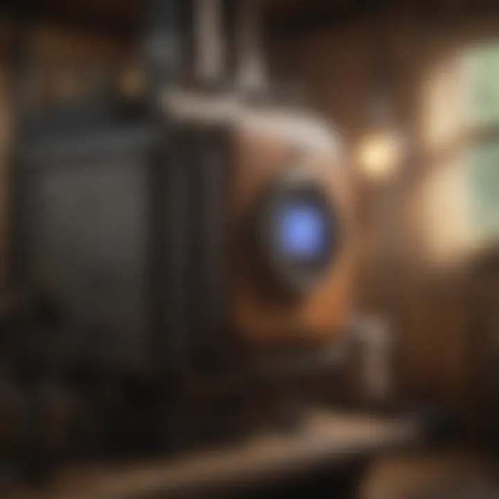 A chart depicting the efficiency standards for indoor wood furnace boilers