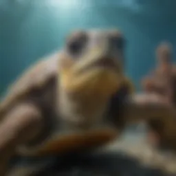 Majestic Loggerhead Sea Turtle