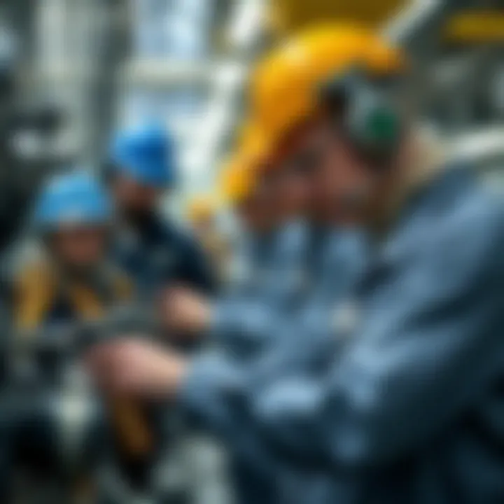 Hands-On Training in Plant Operations Students engaged in hands-on training within a plant operational environment