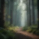 A lush forest thriving after reforestation efforts