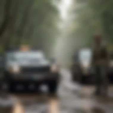 Assistance to Motorist Road Ranger Assisting Stranded Motorist