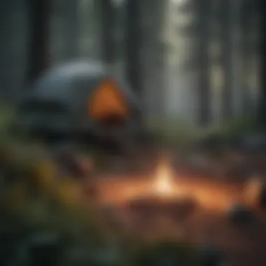 Discovering the Serenity of Hidden Campsites A hidden campsite nestled in a lush forest