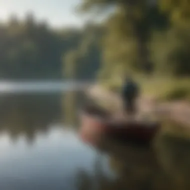 A peaceful shoreline where community fishing activities take place