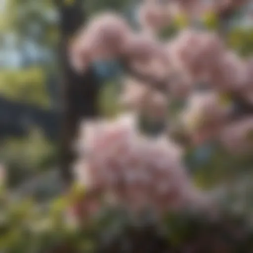 Elegant small flowering tree in bloom