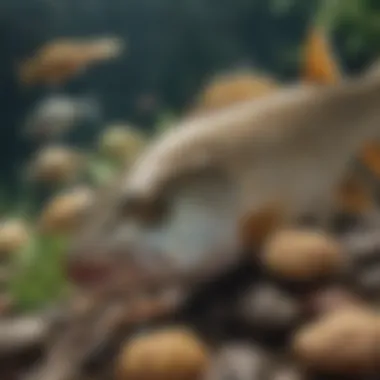 Close-up of a diverse array of fish species found in Lake Erie during spring