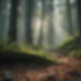A vibrant forest showcasing biodiversity