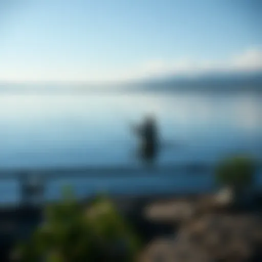 A serene lake demonstrating the beauty of sustainable fishing practices.