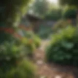 Vibrant garden showcasing diverse plant species