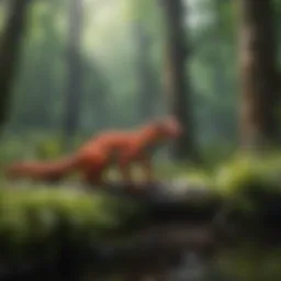 A vibrant ecosystem showcasing diverse flora and fauna