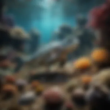 The Diversity of Marine Life Diverse marine life showcasing various species in their natural habitat