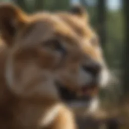 A diverse array of mammals in their natural habitat