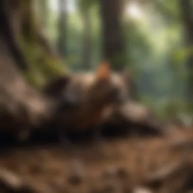 Natural Habitats: Where Bats Roost Bat roosting in a natural habitat