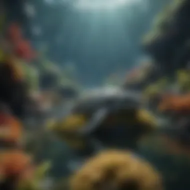 Thriving Marine Ecosystem Marine life thriving in a protected ocean area