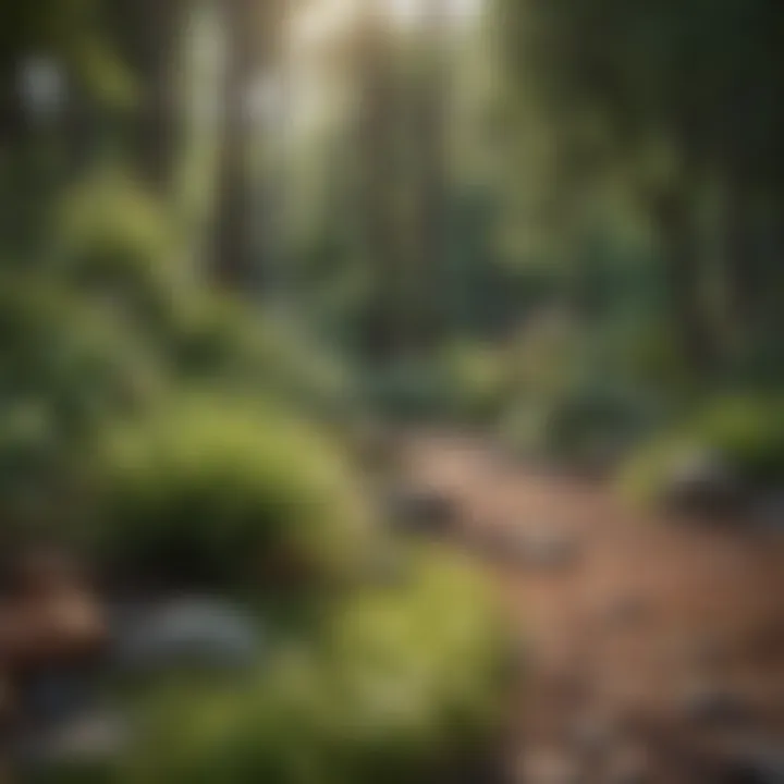 A sustainable landscape with native plants and eco-friendly features