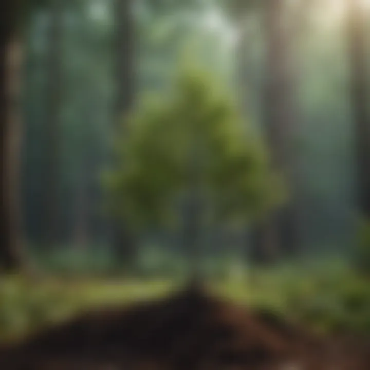 Technology aiding tree sapling delivery