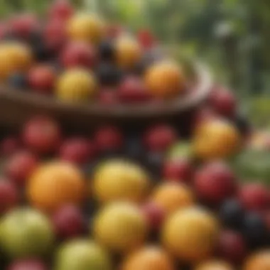 Abundance of Fresh Harvest Variety of freshly harvested fruits
