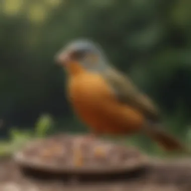 Nutritious Food for Summer Birds A selection of nutritious bird food suitable for summer feeding.