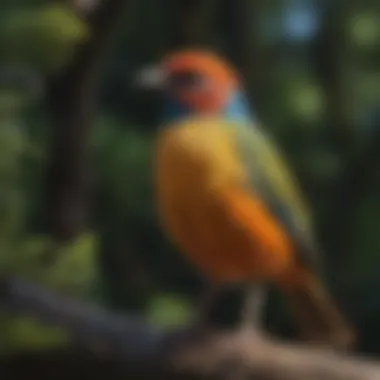 Colorful bird in Fulton Woodlands