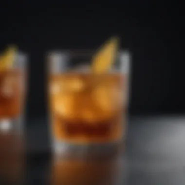 Glass drink container showcasing elegance and style