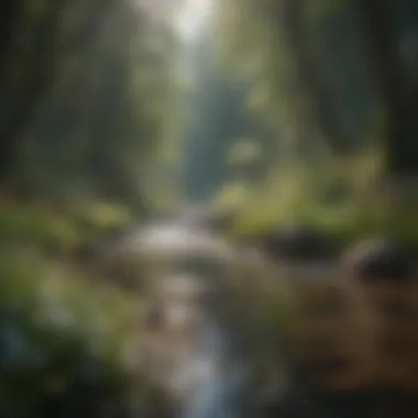 Colorful Flora Surrounding Glidden Mountain Stream