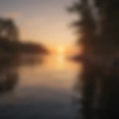 Sunset casting a golden glow over the Great Lakes, highlighting its natural beauty