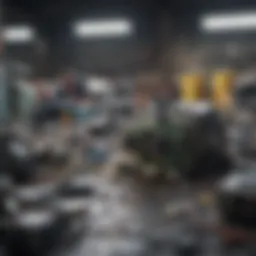 A visual representation of e-waste components