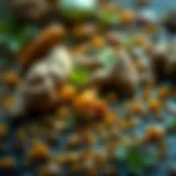 Active Ingredients of GreenClean Pro Algaecide Detailed visual of GreenClean Pro Algaecide's active ingredients in a natural setting