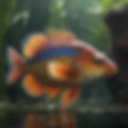 Colorful Gulf Coast fish swimming in their natural habitat