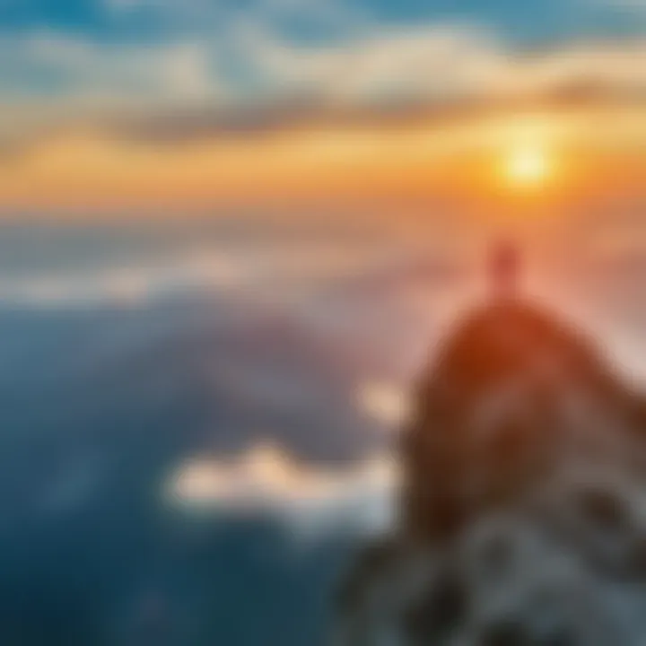 Mountain Summit Panorama Breathtaking panoramic view from a mountain summit