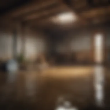 Understanding Basement Flood Damage A flooded basement showcasing water damage and debris.