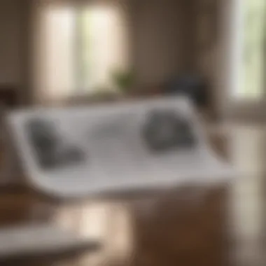 Reviewing Homeowners Insurance Policies A homeowner reviewing an insurance policy document.