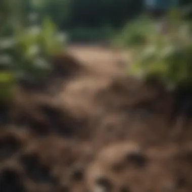 Mulch spread over soil to enhance plant health