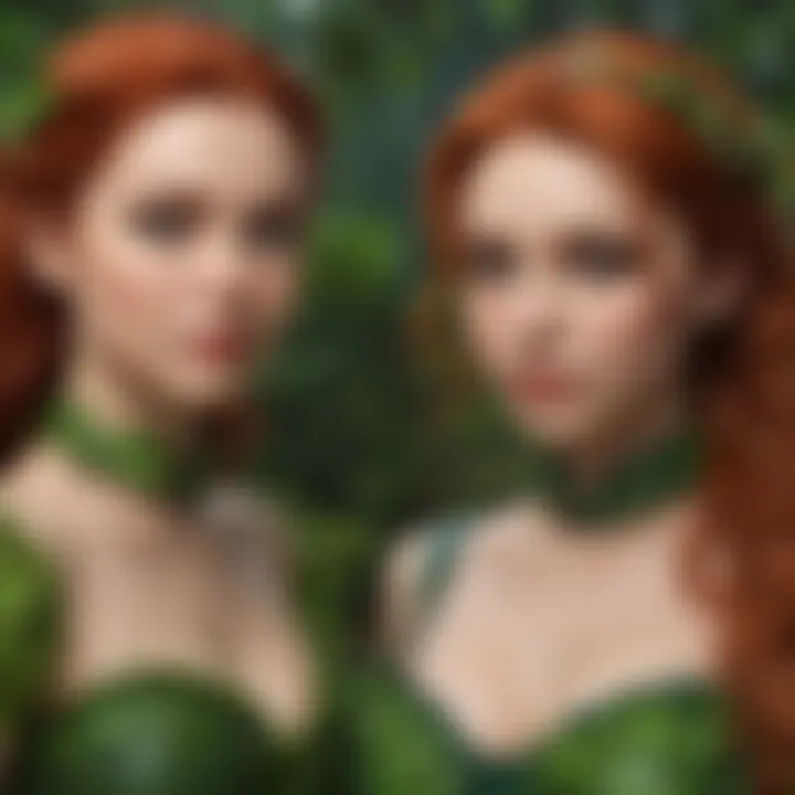 Comparison of poison ivy and its look-alike species side by side