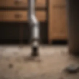 Innovative Walabot technology detecting hidden pipes during renovation work