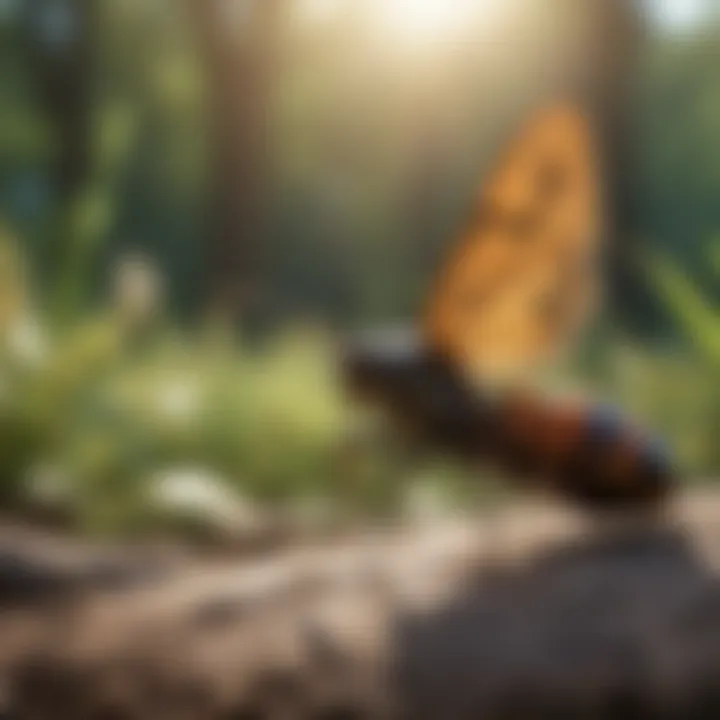 An infographic illustrating insect behavior and control strategies