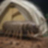 Intricate Silk Tent Structure of Tent Caterpillar