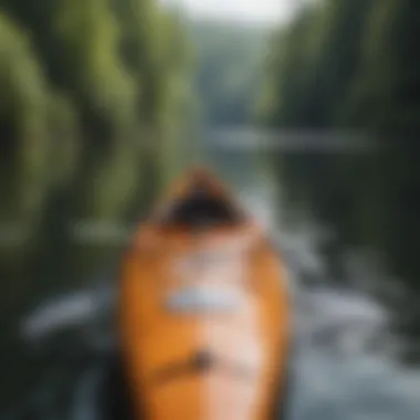 Kayak with registration sticker on the hull