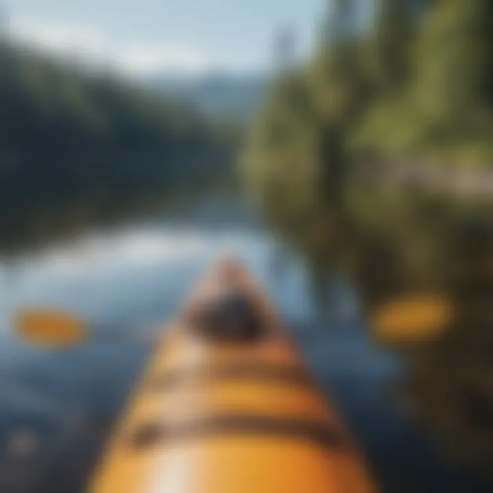 Kayaking on tranquil waters at Lake Placid Camping