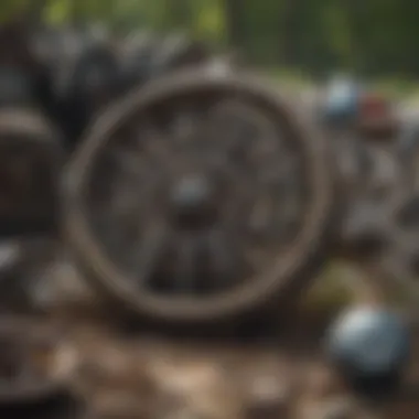 Intricate web of discarded treasures