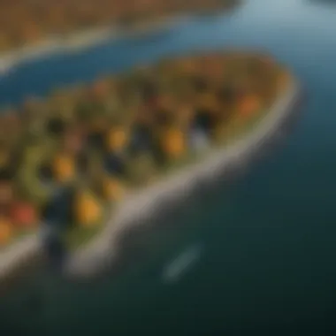 Aerial view of Lake Ontario showcasing its vastness and shoreline