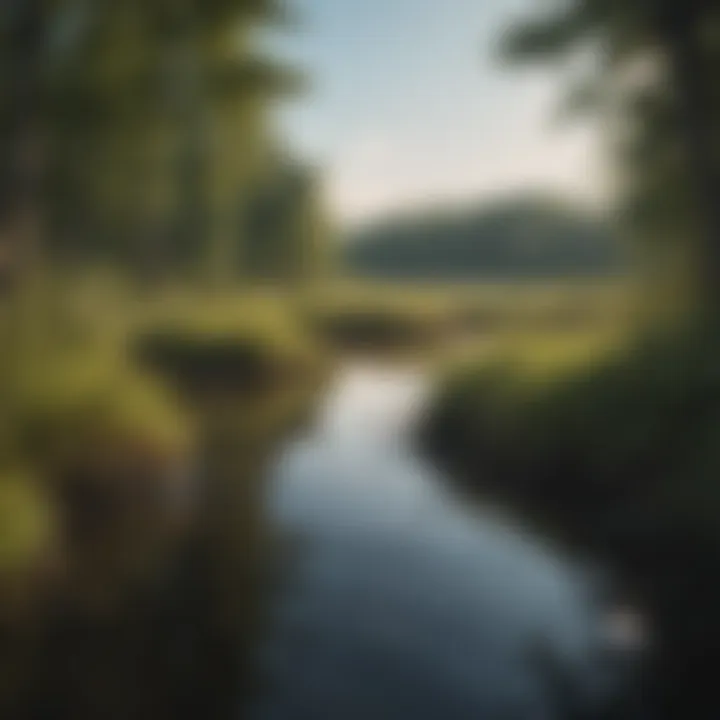 Image of wetland ecosystems surrounding Lake Ontario