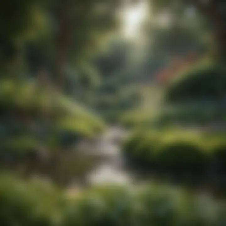 Seasonal adjustments in a well-maintained garden
