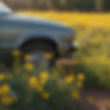 Vibrant Yellow Blossoms of Low Growing Wildflowers