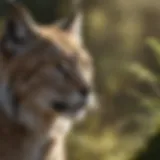 Majestic lynx in natural habitat